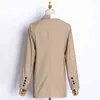 Casual Patchwork Hit Farbe Blazer Für Frauen Kerb Langarm Spitze Koreanische jacke Weibliche Mode Kleidung 210524