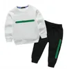 auf Stock 2-11 Jahre Kinderkleidung Sets Jungen Mädchen Kleidung Herbst Winter Muster Designer Sweater Anzug Kindermantel+Hosen