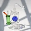 5.2 cal LED Luminous Glass Hookh Fajny Dym SHISHA DIPOSable szklane rury szklane olejowe Black Catchers Bong PerCater Bubbler Tobacco Bowl Accessories Prezenty