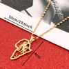 Colliers pendants Gold Color Africa Lion Collier Trendy African Map Animal Chain Jewelry2567075
