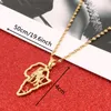 Pendant Necklaces Gold Color Africa Lion Necklace Trendy African Map Animal Chain Jewelry