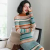 High Quality Women Sweater Dress Full Sleeve Turtleneck Elegant Winter Casual Lady Bodycon Knitted Long Vestidos 210520