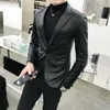Erkek Resmi Gerçek Deri Ceket Takım Elbise Blazer Rahat Ceket Timsah Desenleri Slim Fit Dış Giyim Artı Boyutu Siyah 2021 erkek Kürk Faux