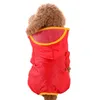 Hundkläder Vattentät Raincoat Kläder Valp Rain Coat Jacka med hatt Brim Pomeranian Poodle Pet för små hundar