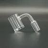 Quartz Banger Smoking Nail 14mm Giunto maschio 90 gradi Domeless OD 20mm 25mm XL Bangers 4mm di spessore con confezione al dettaglio per bong in vetro Dab Rigs