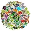 50 niet-repetitieve decoratieve stickers waterdichte verwijderbare schattige dinosaurus cartoon trolley case kleine verse mix sticker maatwerk