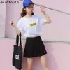 Joinyouth Pleated Skirt Summer Womens High Waist Embroidery Mini Faldas Fashion Slim Castiral Tennis Skirts School 7B015 210708