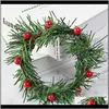 Decoratieve kransen feestelijke feestartikelen tuin7-9cm rotan krans kunstmatige bloemen Garland gedroogde bloem voor thuis bruiloft kerst