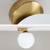 LED boule de verre chambre chevet applique laiton/noir moderne salon couloir étude fond mur allée plafonniers