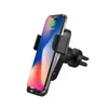 Hoge kwaliteit Q12 10W Auto Mount Wireless Charger voor iPhone XS 8 8Plus Samsung S10 S9 S8 S7 Snelle QI Snelle oplaadauto's Telefoonhouder met Detailhandel