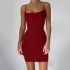 Jocoo jolee sexig nattklubb klänning sommar kvinnor smal tunna tätt klänning spaghetti rem paljetter party bodycon klänning vestidos 210619