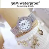 Wristwatches High Quality Fritillary Dial Watch Women Top Gold Ladies Waterproof Fashion Quartz Watches BS