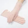 Five Fingers Gloves Women Sun Protection Glove Fashion SummerAutumn Driving Slipresistant Sunscreen Golves For Lady7969598