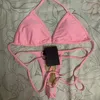 Bikini Set Swimsuit' Thong Biquini Bikinis Sexy Two Pieces Swimsuit Beach Wear With Tags Biquinis Female