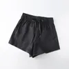 Running Shorts Essential Casual Drawstring Fitness Gym Linerless Mulheres Suave Sinta Alta Ascensão Treino Esporte com Bolso