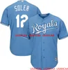 Coutume personnalis￩e jorge soler light bleu cool base jersey jersey jerseys hommes femmes jeunes baseball xs-5xl 6xl