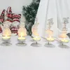 Décorations de Noël En fer forgé Chandelier Ornements de Noël Bougie de Noël Décoration NOEL PORTE MERry Decor pour H Z7O4