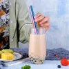 Cannucce Cannucce Grandi 12mm Bubble Tea Milkshake Cannucce Riutilizzabili In Metallo Acciaio Inossidabile 304 Set Bar Boba Tubi Dritti