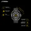 Sinobi Top Quality Creative Men's Watches Leather Luminous Big Dial Sports Quartz Wristwatch Smart Waterproof Male Clock Relogio Q0524