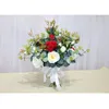 Couronnes De Fleurs Décoratives Soie Artificielle Faux Mariage Mariée Tenant Bouquet Pographie Props Cérémonie De Fête Grand Bouquet De Roses De Mariée Bo