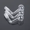 Clear Pyrex Glass Oil Burner Pipes 10mm 14mm 18mm Male Female Adapter Banger Nail For Oil Rigs Smoking Accessories