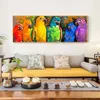 Aquarell Tier abstrakte Leinwand Malerei Papagei moderne Pop Graffiti Poster und Drucke Wandbild für Wohnzimmer Dekor