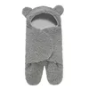 Born Sleeping Wrap Swaddle Baby Katoen Pluche Jongens Meisjes Leuke Ontvangende Deken Tas Slaapzak (0-6 Maand) 220216