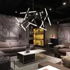 minimalist style tree branch lamp Post modern designer Nordic led Pendant Lamps restaurant chandelier villa fork
