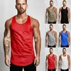 تتصاعد دبابات الرجال في صالة الألعاب الرياضية - قمة اللياقة البدنية لكمال الأجسام و Stringer Sports Muscle Vest 6 Colors M -XXL