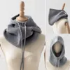 Szaliki unisex dzianina kapelusz kapelusz zima kobiety kaszmirowa czapka czapka lady wełna dekolta chronić Balaklava Skullies Men Hooded2737