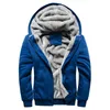 Erkek ceket kış kalın sıcak polar fermuar ceket spor kıyafetleri erkek sokak kıyafetleri 4xl5xl Erkek ceketleri