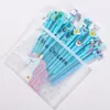 20PCs/set Creative Cartoon Unicorn Ink Pens 0.5mm Gel Writing Tool Cute Neutral Pen Office Stationery Student Signature Wholesale 0409