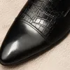 Mode noir Oxford hommes chaussures habillées formelle affaires à lacets en cuir véritable minimaliste mariage bureau richelieu chaussures pour hommes