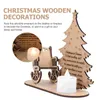 Decorazioni natalizie 1PC Decorazioni squisite Natale Creativo Ornamento in legno fai-da-te