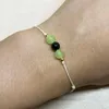 Bedelarmbanden dames 6 mm groene kralen natuurlijke stenen decoraties handgemaakt verstelbaar touw armband mode geschenk vrouwelijk sieraden