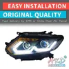 Andere Beleuchtungssystem AKD Tuning Autos Scheinwerfer für X-Trail Xtrail-Scheinwerfer LED-DRL-Lauflichter BI-Xenon-Strahl-Flog-Angel-Augen AUT