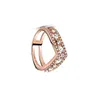 2021 Spring Pandora Pierścień 925 Sterling Srebrny Rose Golden Love w kształcie klejnotu Pierścienie Oryginalne modne DIY BINECHS JEED DIY DIY BINEGRY DIY DIY