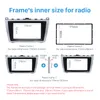 2din Car DVD Stereo Panel Radio Fascia för 2009 2010 2011 2012 2013 MAZDA 6 Dash Mount Plast Metal Ram Silver Black