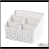 Huishoudelijke Organisatie Home GardenMakeUp Organizer Cosmetische Opbergdoos Case Container Desktop Slaapkamer Badkamer LMitatie Rotan Boxen B