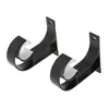 Other Home Decor 2Pcs/1Pair Aluminium Alloy Curtain Rod Bracket Pole Support Top Mounting