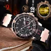 2021 high quality Men Luxury Watches six stitches series All dials work Mens quartz Watch Top brand Rubber Strap clock Fashion Rou219B