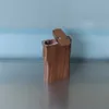 LEAFMAN Walnut Wooden Dugout Box With One Hitter Pipe Bat Natural Wood Tobacco Storage Case Cigarette Pipe Holder Accessories5285393