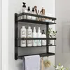 black bath caddy