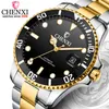 2021 Drop Shipping Chenxi Top Brand Uomo Orologio meccanico automatico Orologio da uomo in acciaio inossidabile dorato Orologio impermeabile Relogio Masculino Q0524