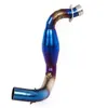 Slip On per G310GS G310R silenziatore di scarico moto collegamento centrale collegamento tubo in acciaio inossidabile blu