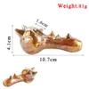 Newest 10.7cm Length Glass Pipes Oil Rigs Dab Bubble Real Image Hand Made Pipe