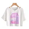 Camiseta de mujer Summer de verano Lindo lecho de cartón de cartón Estégalo Estégalo Vintage Camiseta de manga corta