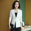 Women's Suits & Blazers Autumn Suit Jacket Women Office Work Wear Ladies Black Red White Single Button Blazer Femme