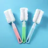 Pincéis de limpeza de copo de esponja prática com alça de plástico lar barra de barras escova escova RH1247