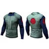 メンズTシャツ2022男性プリントコスプレ3D圧縮シャツカジュアルボディービルディング長袖弾性トレーニングスーツ